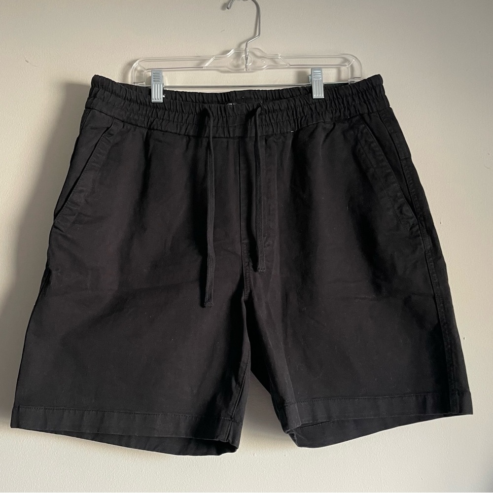 Zara Men’s Black Draw String Elastic Waist Short with Pockets